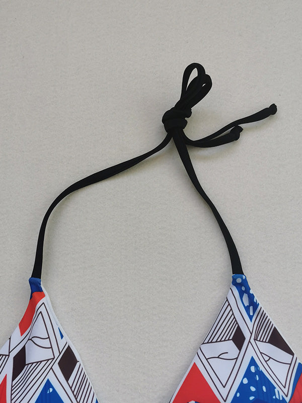 Sexy Halterneck Triangles Brazilian Bikini Swimwear