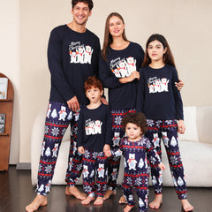 Christmas Family Matching Pajamas Set Navy Polar Bear Pajamas