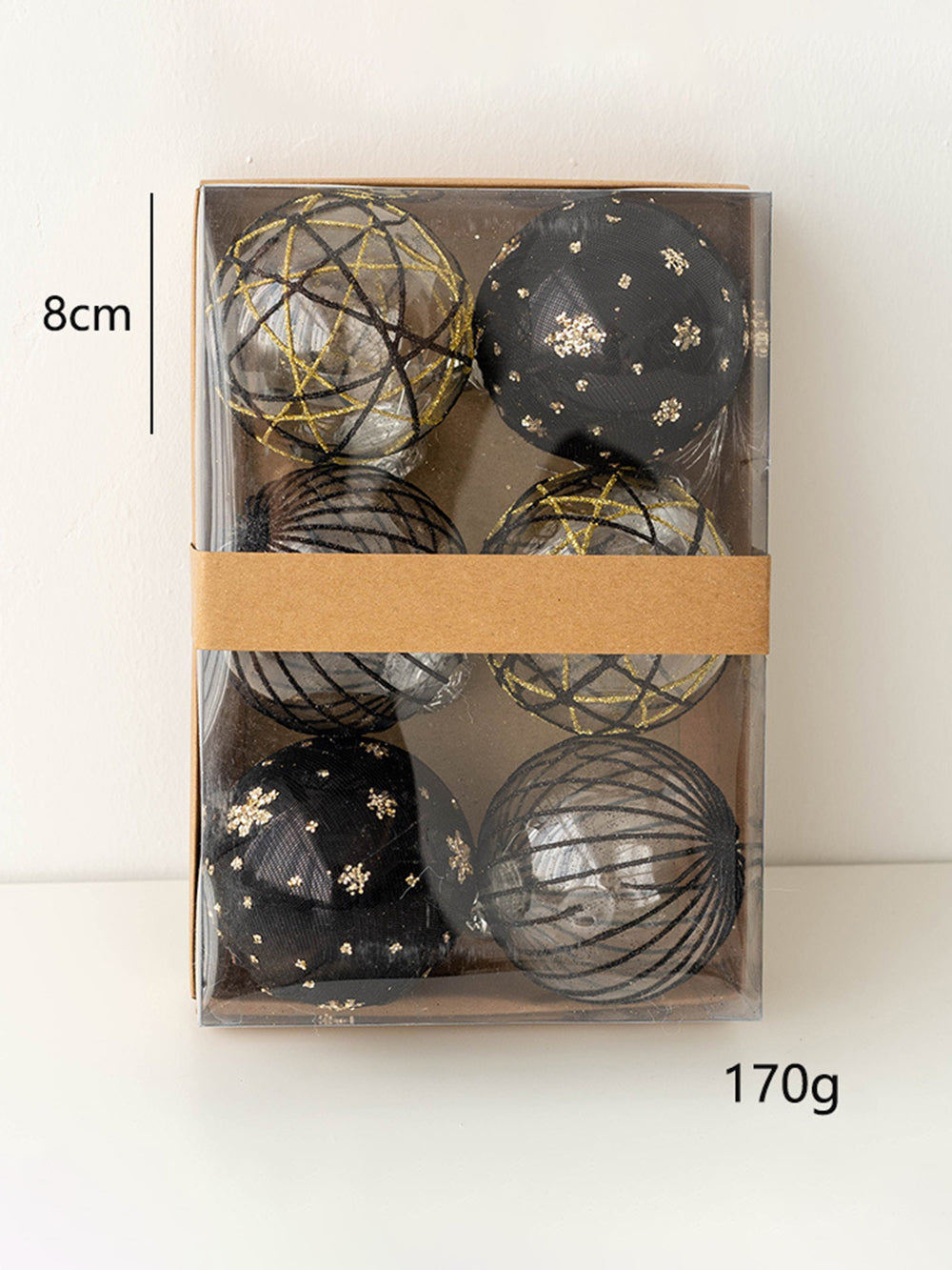 Weihnachtskugeln bemalt Christbaumschmuck Set