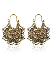 Vintage Hollow Alloy Flower Earring Accessories