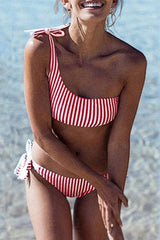 Fashion Sportswear Striped Swimwears