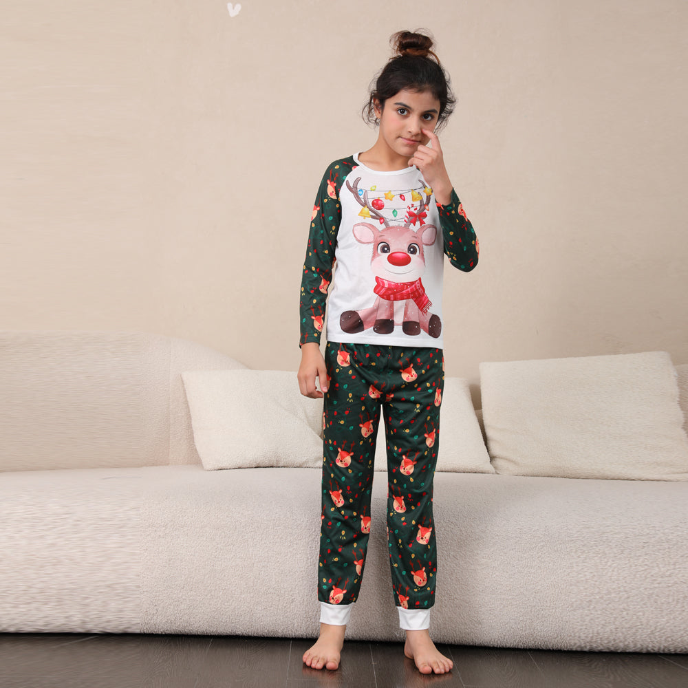 Colorful Deer Fmalily Matching Pajamas Sets