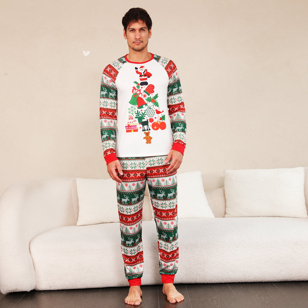 Weihnachtselemente Endlich passende Pyjama-Sets 