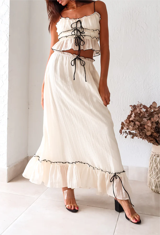 JUPITER RAIN CHIFFON SKIRT SET