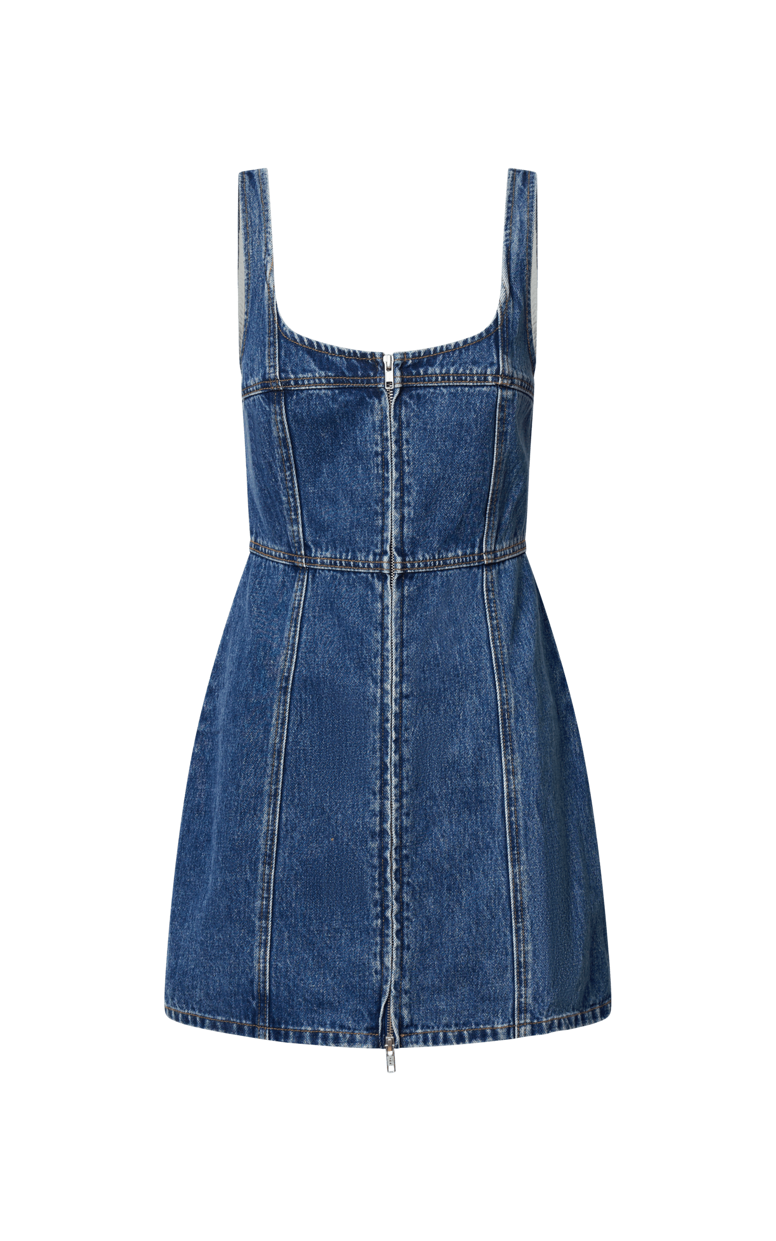 Corset Style Denim Mini Dress