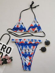 Sexy Halterneck Triangles Brazilian Bikini Swimwear