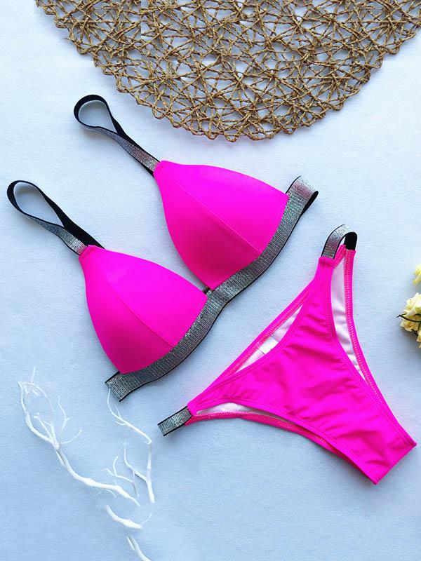 Scrunch Contrast Bikini Set