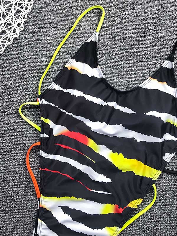 Sexy Backless Bandage One-Piece Swimwear