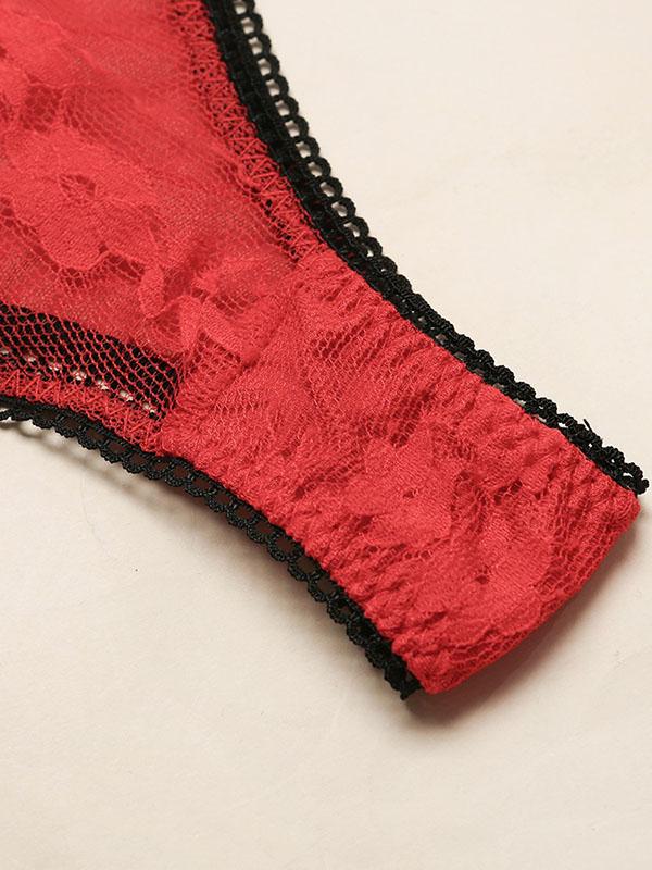 Lace Split-Joint Bandage Split Lingerie