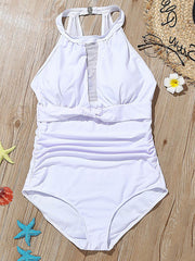 Ttransparent Halter One-Piece Swimwear