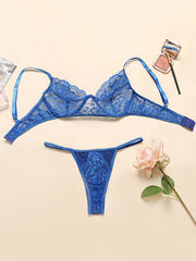 Lace See-Through Underwired Erotic Lingerie