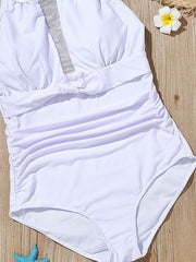 Ttransparent Halter One-Piece Swimwear