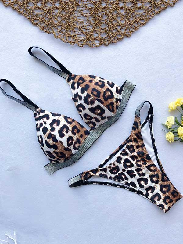 Scrunch Kontrast-Bikini-Set 