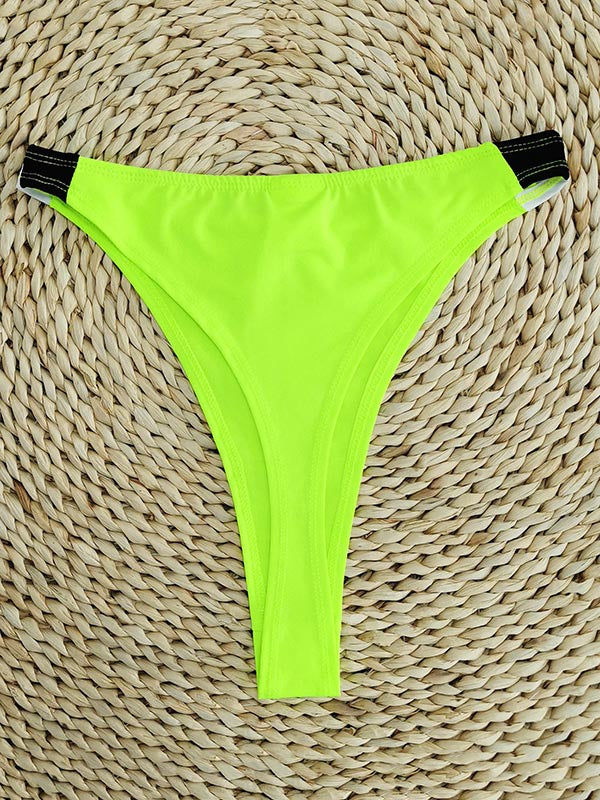 Short Sleeve Zipper Tight Brazilian Tankini Swimwear