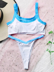 Sexy Split-Joint Bandage Bikini Swimsuit