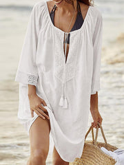 New Style Cotton Large Size Loose Cover-Ups Swimsuit