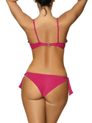 Falbala Bandeau Hollow Einteiler Bademode 