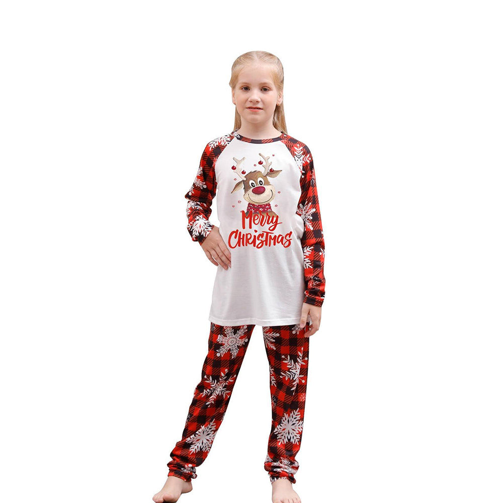 Merry Christmas Santa and Tree Matching Family Pajamas Set