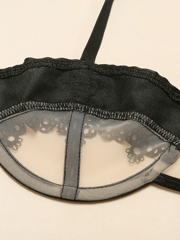 Sexy Lace Hollow Split-Joint Split Erotic Lingerie