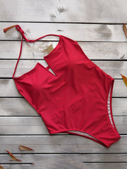 Bandeau-Monokini mit Spaghetti-Ausschnitt und rückenfreiem Schnitt 