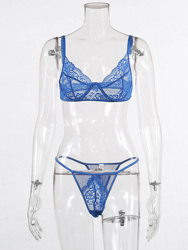 Lace See-Through Underwired Erotic Lingerie