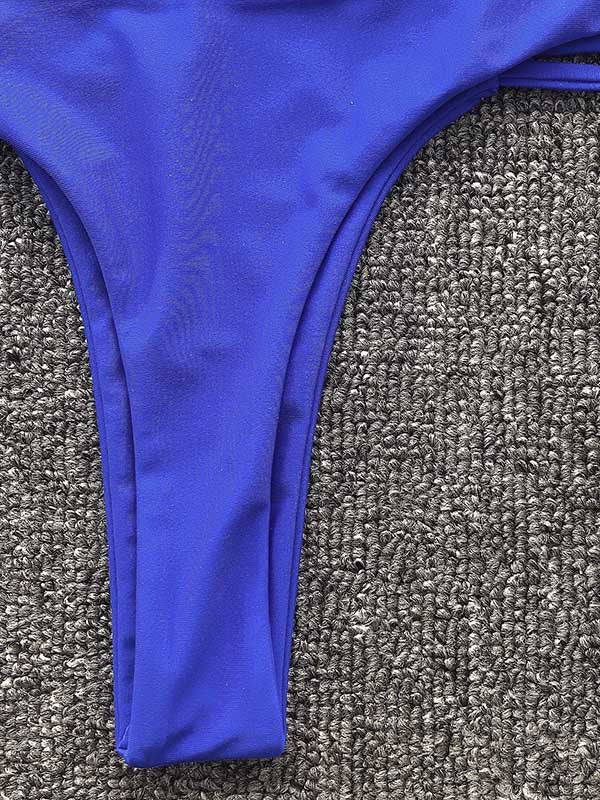 Colorful Underwired Split Bikini Swimsuit