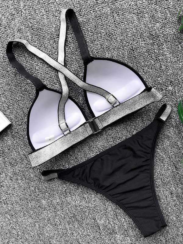 Scrunch Contrast Bikini Set