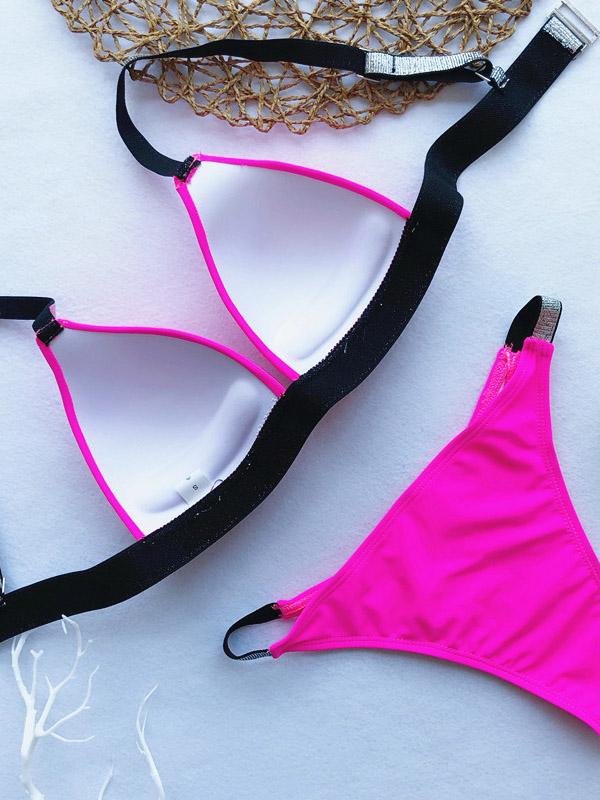 Scrunch Contrast Bikini Set