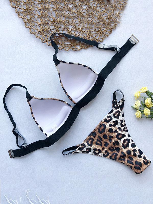 Scrunch Kontrast-Bikini-Set 