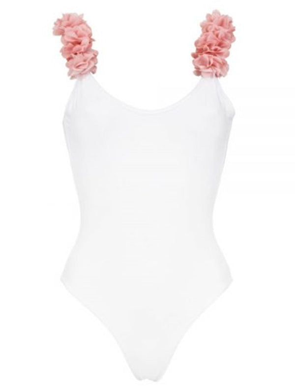 Parent-Child Sleeveless Lace-Up Backless One-Piece Swimwear