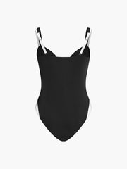 Contrast One-Piece Swimsuit