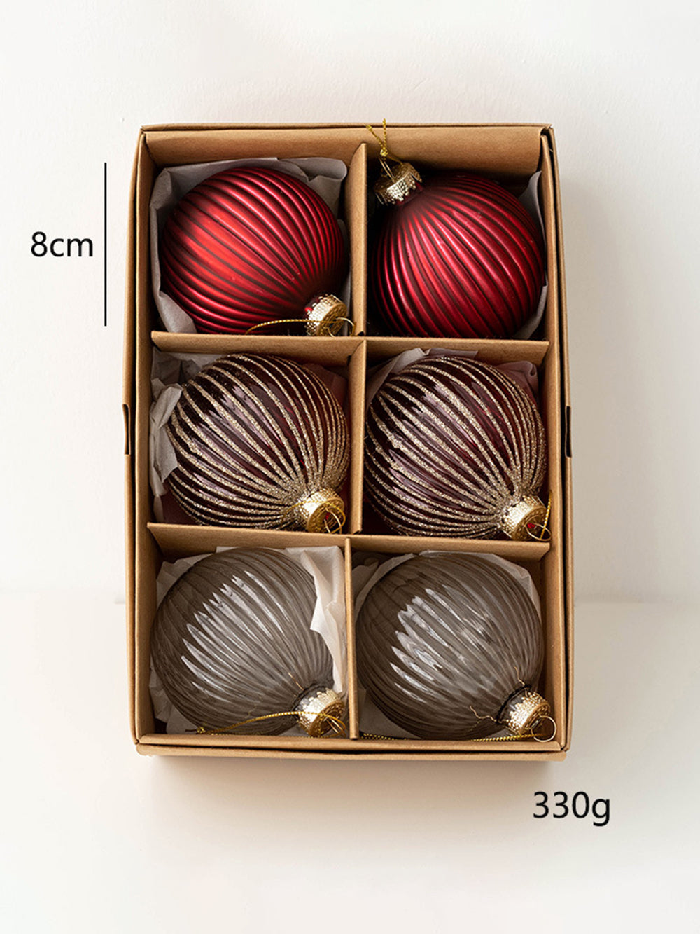 Weihnachtsglaskugel Christbaumschmuck Set