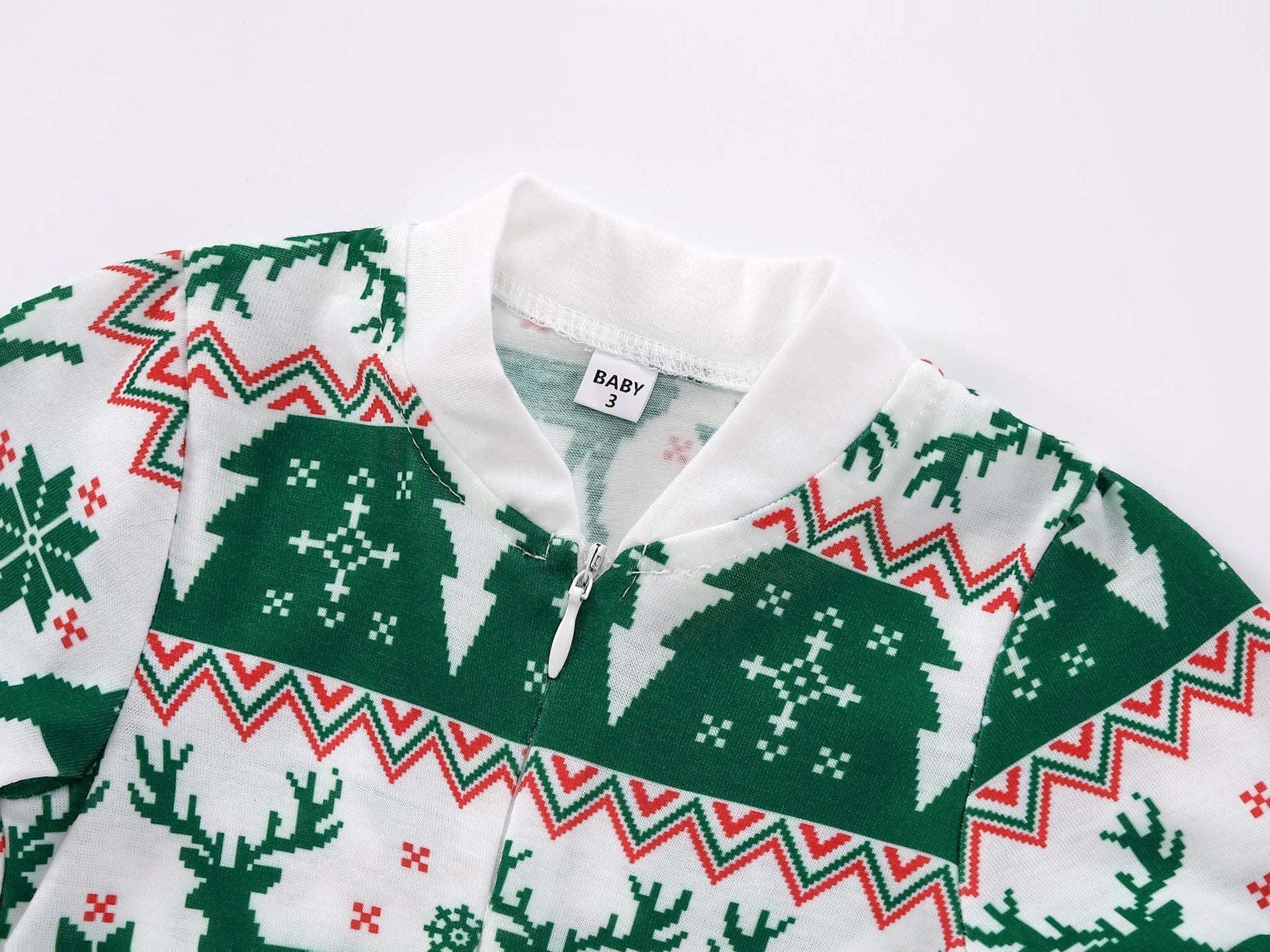 Green Christmas Elk Fmalily Matching Pajamas Sets