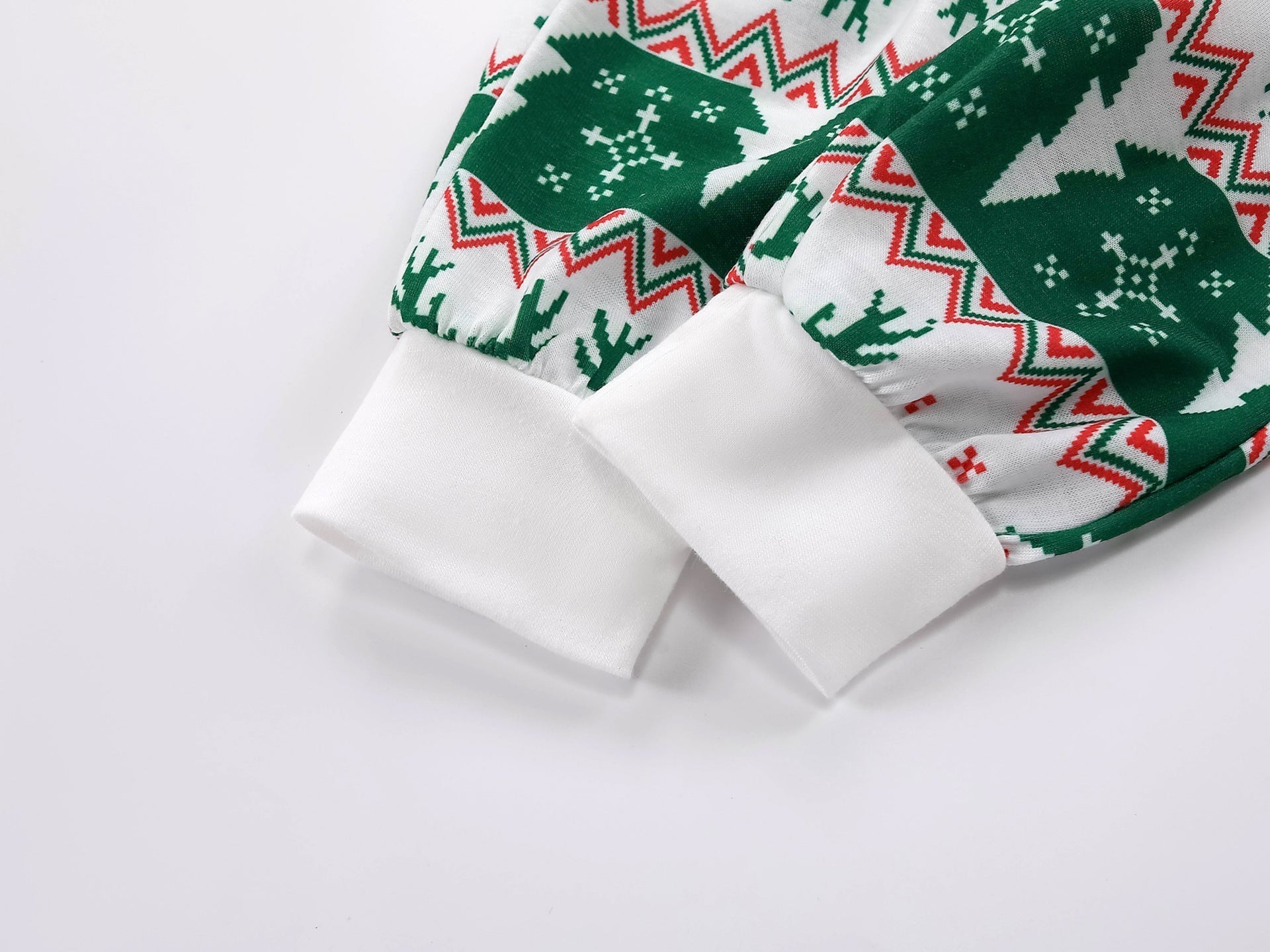 Grüne Weihnachtselch-Pyjama-Sets 