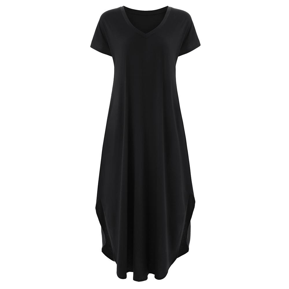 Plus Size 5XL Summer Casual Short Sleeve Maxi Dress For Women