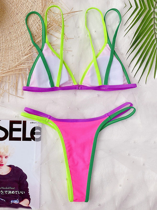 Sport-Style Triangle Bikini Swimwear