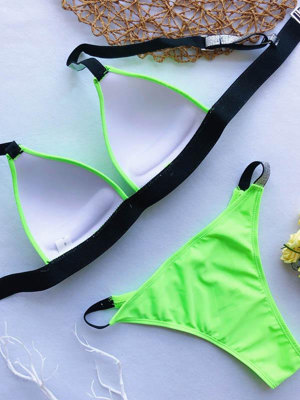 Scrunch Contrast Bikini Set