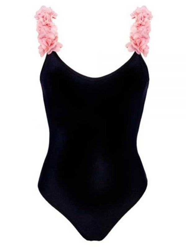 Parent-Child Sleeveless Lace-Up Backless One-Piece Swimwear