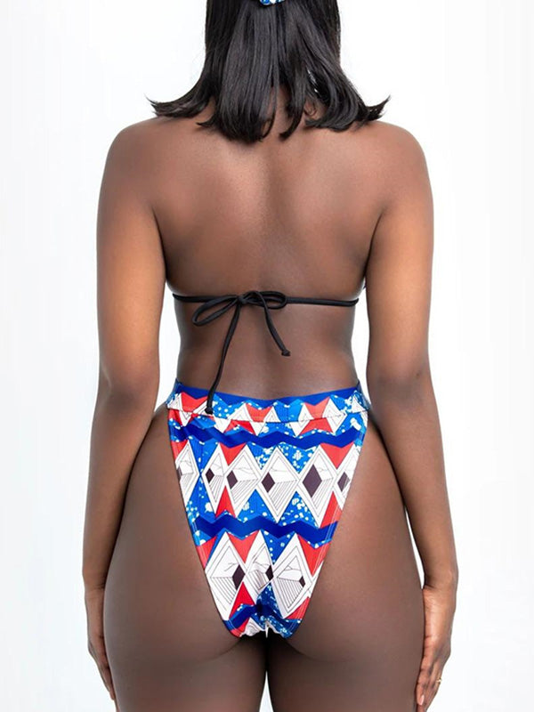 Sexy Halterneck Triangles Brazilian Bikini Swimwear