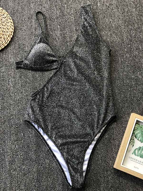 Hollow Stitching Ladies One-Piece Swimsuit