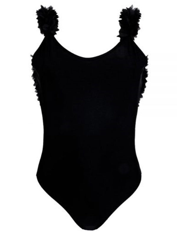 Parent-Child Sleeveless Lace-Up Backless One-Piece Swimwear