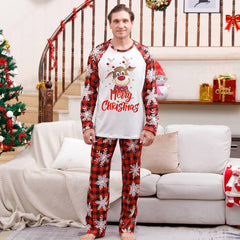 Merry Christmas Santa and Tree Matching Family Pajamas Set