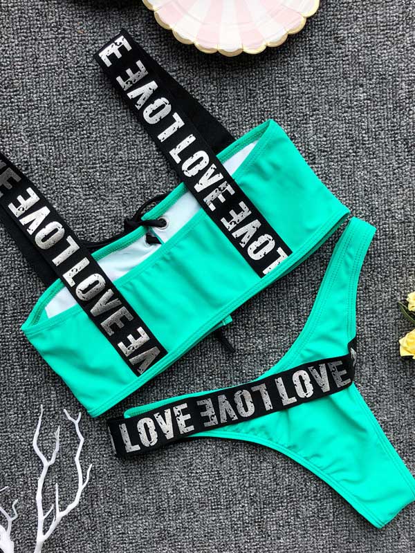 Lace-Up Bikinis Swimwear