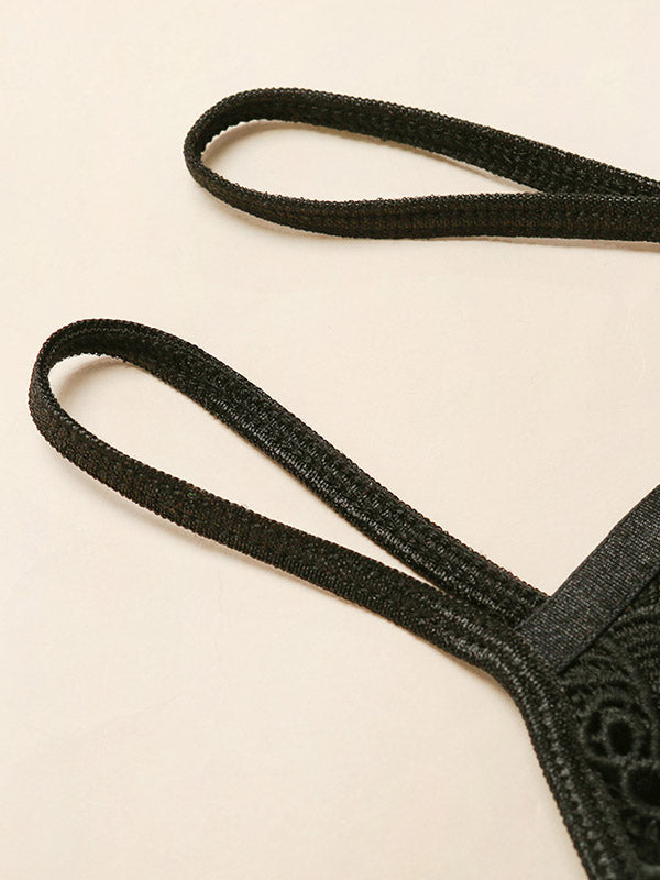 Sexy Lace Hollow Split-Joint Split Erotic Lingerie