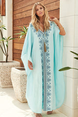 Bedruckter Maxi-Kaftan „Erica“ 