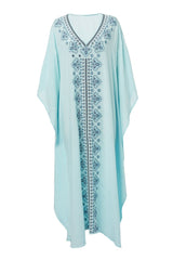 Bedruckter Maxi-Kaftan „Erica“ 