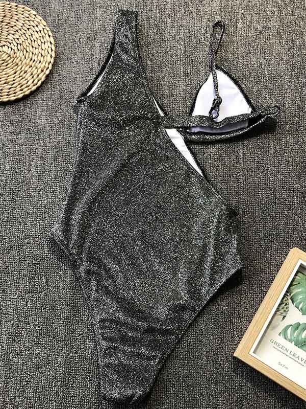 Hollow Stitching Ladies One-Piece Swimsuit