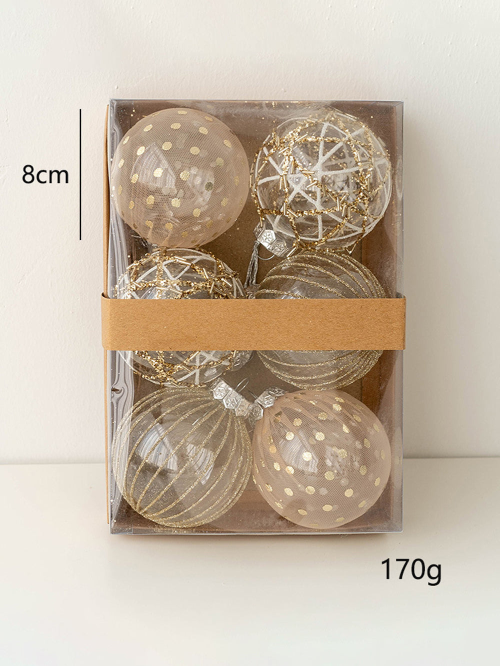 Weihnachtskugeln bemalt Christbaumschmuck Set