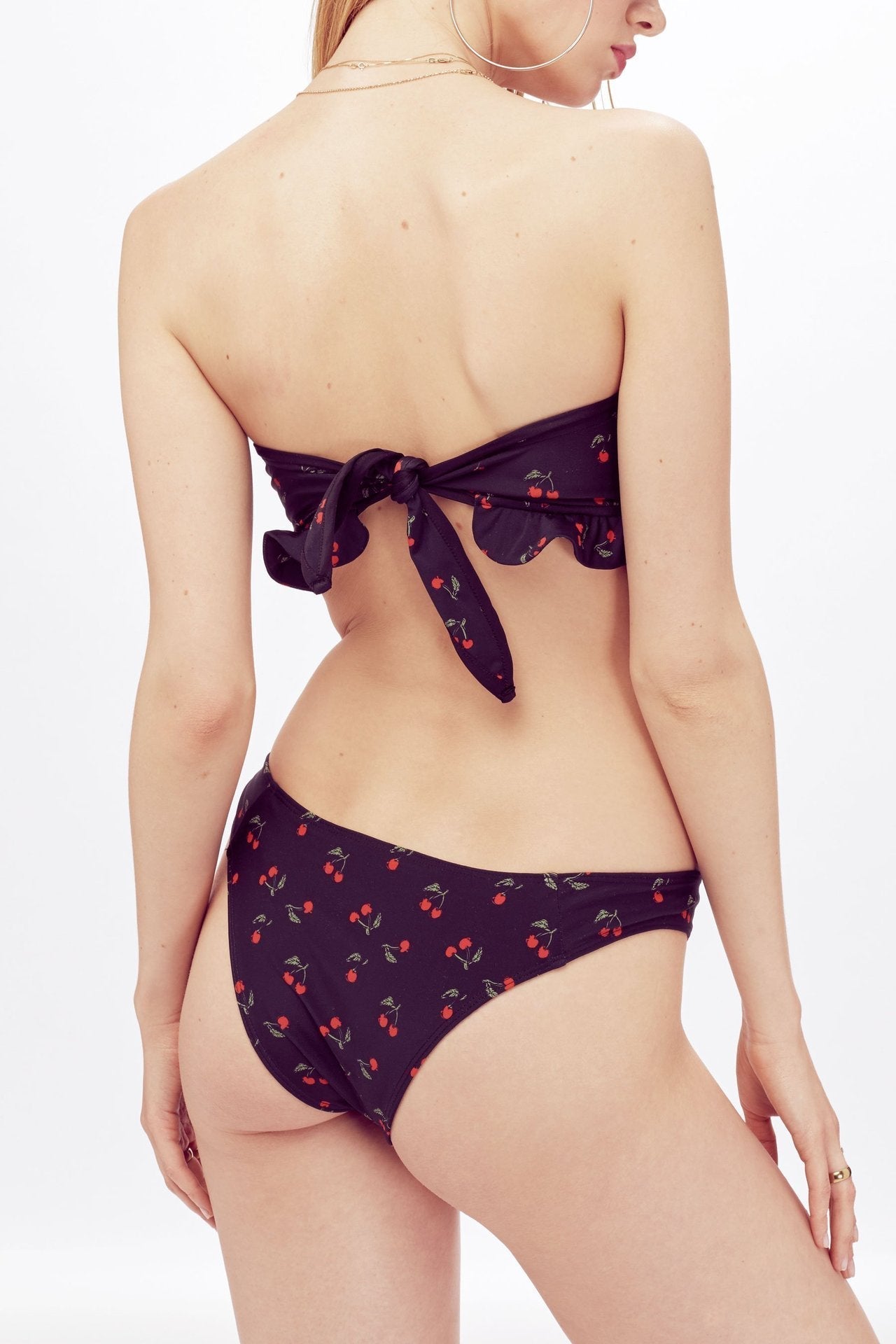 Gail Printed Cherry Bow-tie Bikini