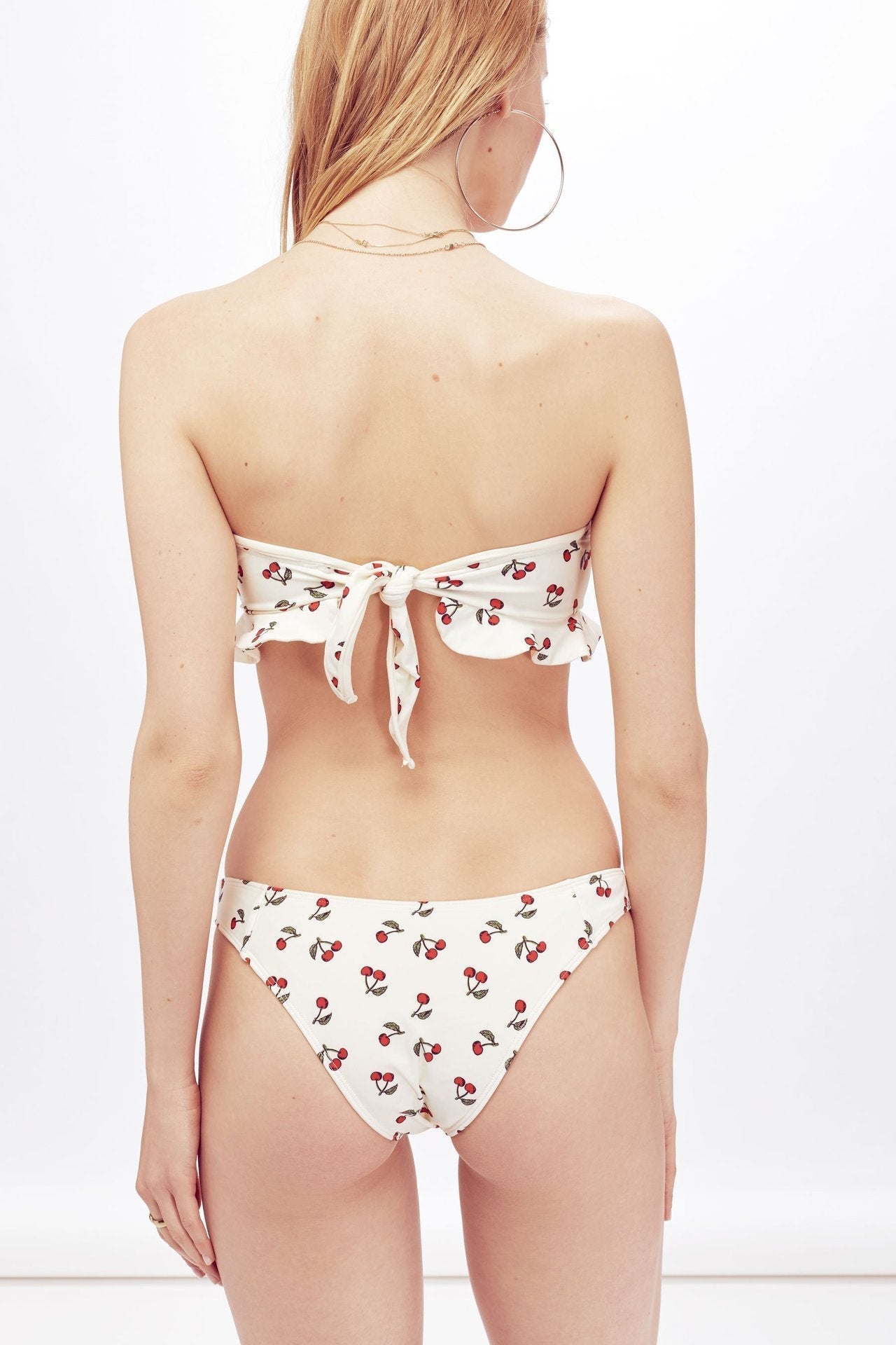 Gail Printed Cherry Bow-tie Bikini